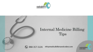 Internal Medicine Billing Tips