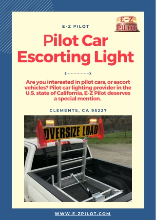 Pilot Car Escorting Light | E-Z Pilot