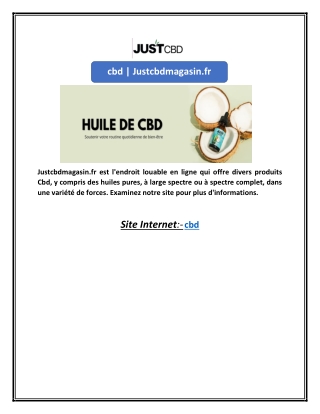 cbd | Justcbdmagasin.fr