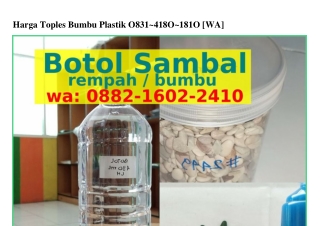 Harga Toples Bumbu Plastik Ô8ᣮl·4l8Ô·l8lÔ{WA}