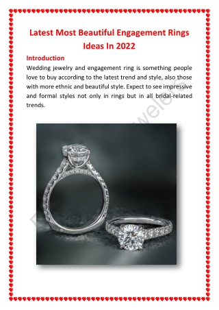 Latest Most Beautiful Engagement Rings Ideas In 2022_RummelesJewelers