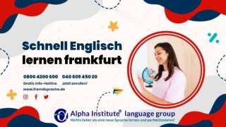 schnell Englisch lernen frankfurt - Alpha Institute