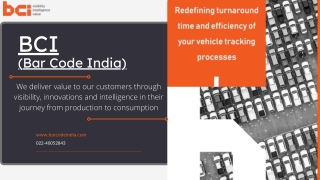 Vehicle Tracking System - Bar Code India