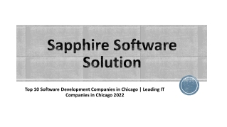 Top 10 Software Development Companies in Chicago-Leading IT Companies in Chicago 2022