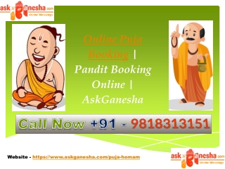 Online Puja Booking Pandit Booking Online
