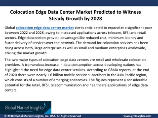 Colocation Edge Data Center Market