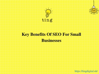 Key Benefits Of SEO For Small Businesses