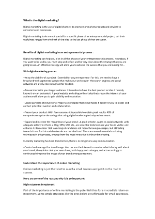 Digital Marketing Company | Online Marketing Agency | Online Marketing Business