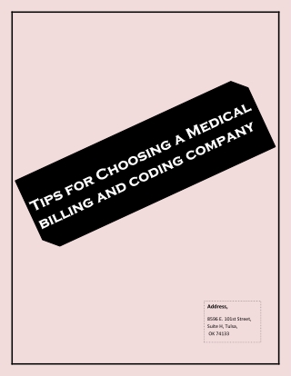 Tips for Choosing a Medical billing and coding company