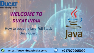 Best Ducat Java Full Stack Developer in Noida