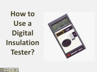 How to Use a Digital Insulation Tester?