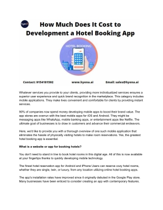 How Much Does It Cost to Build a Hotel Booking App