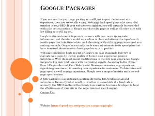 Google Packages