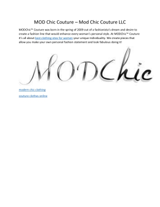 ModChicCouture