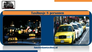 Taxibusje 8 personen