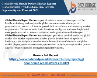 Global Hernia Repair Devices Market
