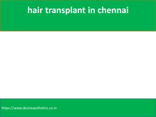 Best Hair Transplant In Chennai Cost