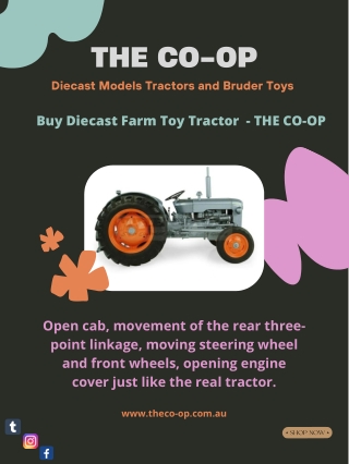 Buy Diecast Farm Toy Tractor  - THE CO-OP