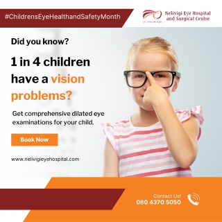 Children with vision problems | Best Eye Hospitals in bellandur | Nelivigi Eye