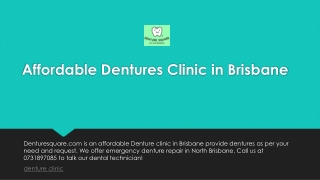 Affordable Dentures Clinic in Brisbane