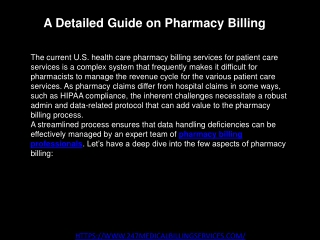 A Detailed Guide on Pharmacy Billing