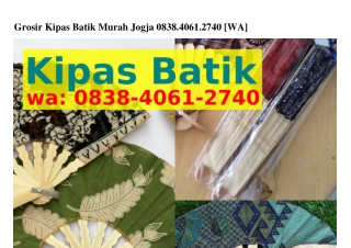 Grosir Kipas Batik Murah Jogja