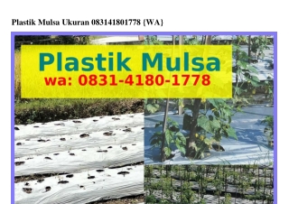 Plastik Mulsa Ukuran 083I-ԿI80-I778(WA)