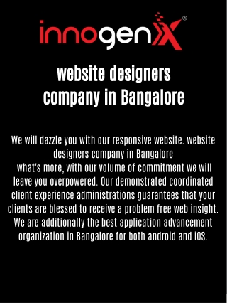website designers company in Bangalore