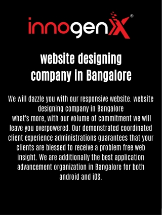 website designing company in Bangalore