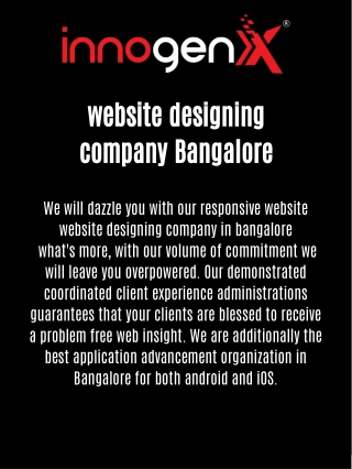 website designing company Bangalore