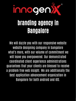 branding agency in Bangalore
