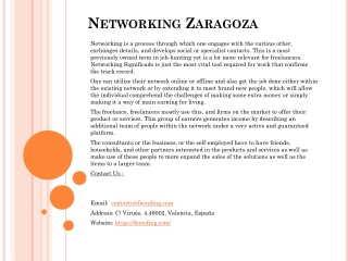 Networking Zaragoza