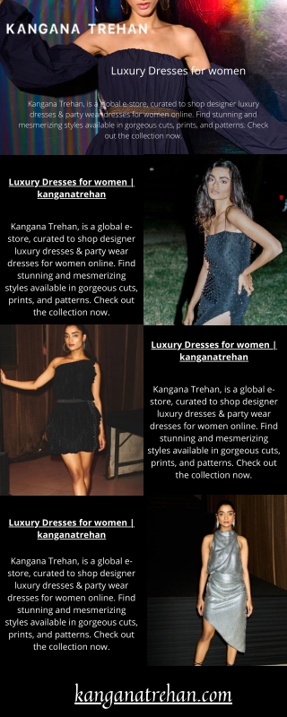 Luxury Dresses for women