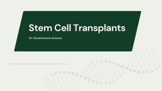 Stem Cell Transplant | Dr. David Greene Arizona