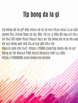 Tip bóng đá là gì