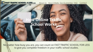 How Does Online Traffic School Work | Fasttrafficschool4less.com