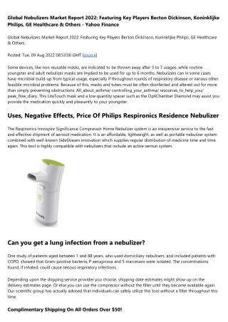 Philips Nebulizer In Chennai