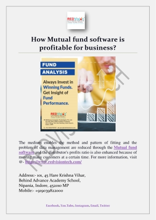 How Mutual fund software is profitable for business