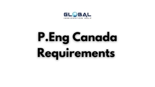 P.Eng Canada Requirements