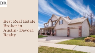 Best Real Estate Broker in Austin- Devora Realty