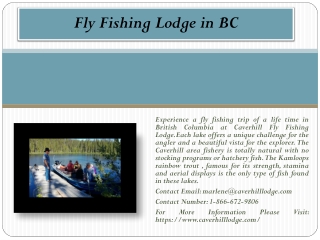 Fly Fishing Lodge in BC