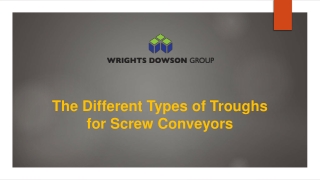 The Different Types of Troughs for Screw Conveyors