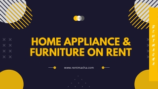 Home Appliance & Furniture on Rent