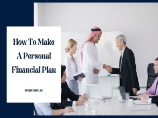 How to make a personal financial plan