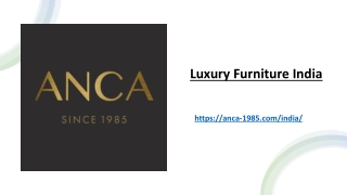 Luxury Furniture India