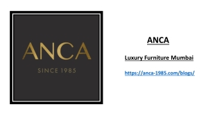 Luxury Furniture Mumbai