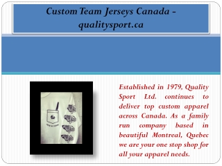 Custom Team Jerseys Canada - qualitysport.ca