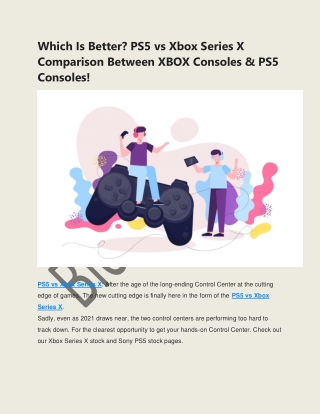 Which Is Better? PS5 vs Xbox Series X Comparison Between XBOX & PS5 Consoles