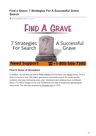 Find a Grave 7 Strategies For A Successful Grave Search