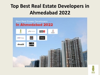 Top Best Real Estate Developers in Ahmedabad 2022